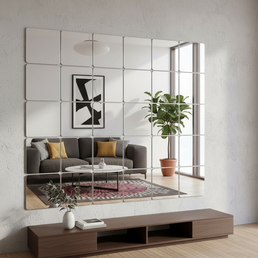 Espejos Acrílicos Adhesivos CuadradosX25